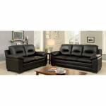 PARMA 3 Pc. Set SOFA + LOVE SEAT + CHAIR IN BLACK